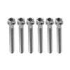Motorcycle Bike 6pcs M8x50mm Titanium Torx Head Flange Screws