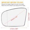Mercedes-Benz GL 320 Heated Mirror Glass with Backing Plate Left Side