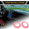 Jeep Wrangler JK (2007-2014) Pink A Pillar Speaker Ring Cover Trim