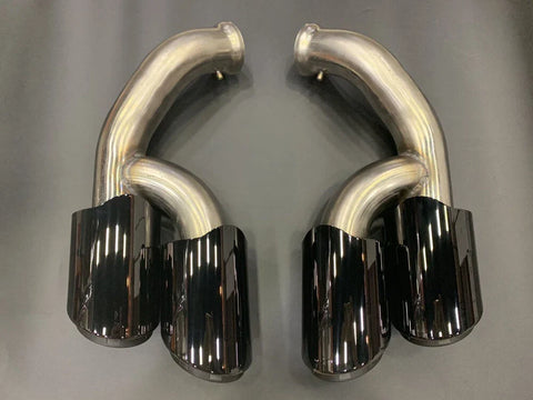 Porsche Cayenne V6 GTS Style Tail Exhaust Tips (2015-2017)