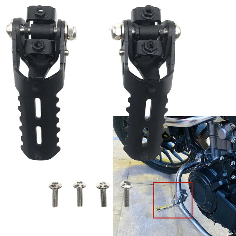 BMW R1250GS (2021-2022) 2 x Black Folding Footrest Pegs