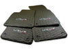 Lamborghini URUS 2018-2024 Black with Yellow Stitching Leather Floor Mats