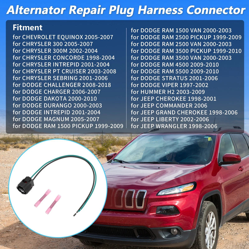 Chevy & Chrysler Alternator Repair Plug Harness Connector (2010-2015)