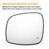 Chrysler & Dodge Left & Right White Mirror Glass with Back Heated