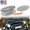 BMW MINI Cooper R55 R56 R58 R60 2 x Sun Visor Vanity Mirror Covers (2007-2014)