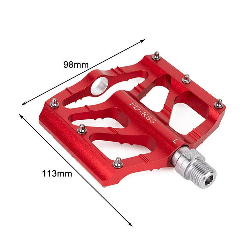 MTB Road Bike - Wide Sealed 3 Bearing Aluminum Flat Bicycle Pedal (2023)