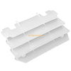 Kawasaki KX125 KX250 2 x Radiator Louvers Guards White (1997–2004)