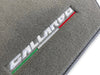 Lamborghini Gallardo Gray Tailored Carpets with Logo Floor Mats (2004-2013)