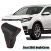 Honda CR-V 2017-2022 Black Faux Leather Red Line Gear Shift Lever Cover