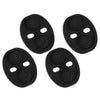 4 x Black Car Door Latch Silicone Cushion Protectors