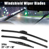 Jeep Patriot 3 x 21" Front Windshield Wiper Blades (2007-2017)