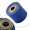 Street Bike Blue 8MM Drive Chain Pulley Tensioner Wheel Guide