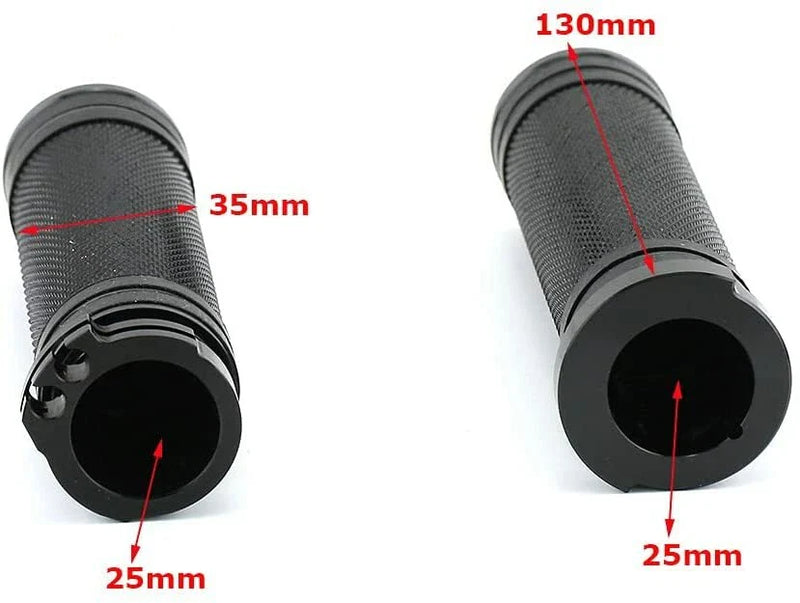 Universal Motorcycle Chrome 1" 25mm CNC Hand Grips