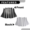 Honda CR-V (2017-2022) Black Carbon Fiber 6pcs Car Pillar Window Trim Covers