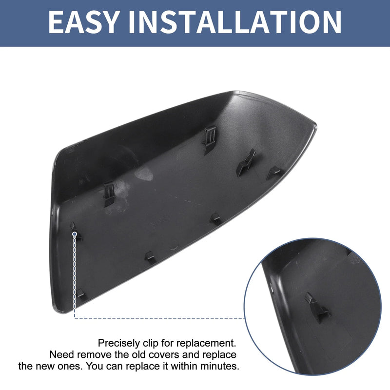Toyota Tundra Sequoia Silver Tone Left Right Mirror Cover Caps (2007-2021)