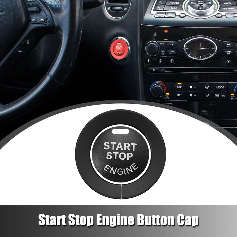 Infiniti Q50 Q60 QX60 - Black Push Start Button Cover & Ring