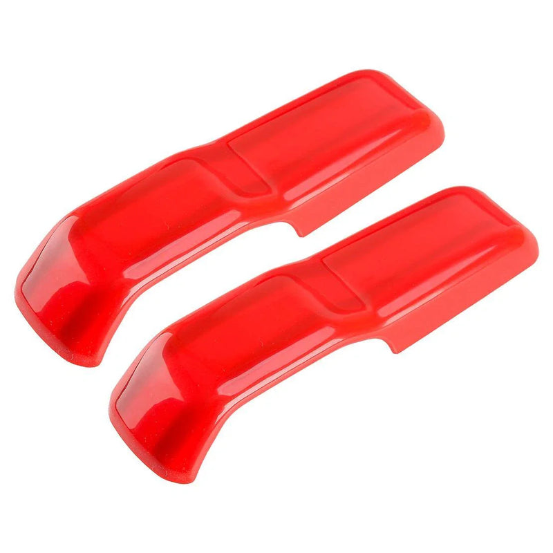 Jeep Wrangler JL Gladiator JT Red Engine Hood Hinge Covers (2018-2023)