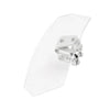 Car Clear & Chrome Adjustable Clip-On Windshield Air Deflector