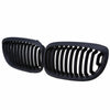 BMW E46 325Ci 330Ci 2 x Matte Black Front Kidney Grills (2003-2006)