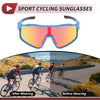 Motorcycle Riding Goggles Red Lens Blue Purple Red Frame Tri-Acetyl Cellulos PC