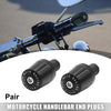 Motorcycle Pair 18mm 0.71in Aluminium Alloy Handlebar End Cap
