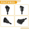 Dodge Durango (2013-2022) Black Windshield Washer Nozzle Gasket 2 x