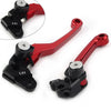 HONDA CRF125R CRF150R CRF250R CRF450R RED Pivot Brake Clutch Levers (97-21)