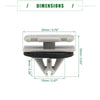 Jeep Grand Cherokee (2012-2021) - 50 Pcs Car W Type Trim Clips