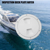 Boat Marine White Deck Plate Hatch 6 Inch Round