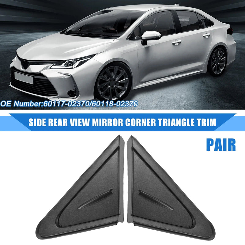 Toyota Corolla 1 Pair Side Rear View Mirror Triangle Trim (2020–2021)