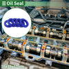 Make Model Oil Seal / 5 Pcs / Rotary Shaft Seal TPU 35x55x10mm Blue
