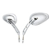 Harley Touring Sportster 883 1200 Dyna 8mm Chrome Rearview Mirrors (2004-2023)