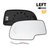 Chevrolet Silverado 1500 2500 3500 Heated Left Mirror Glass Replacement