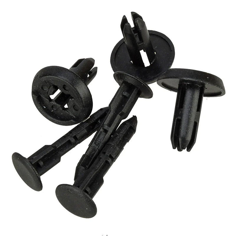Universal Vehicles 100 x 6mm Bumper Bonnet Trim Fixings Clips Rivets