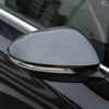 VW Golf 8 MK8 VIII (2020 - ) Carbon Fiber Black Mirror Cover Cap