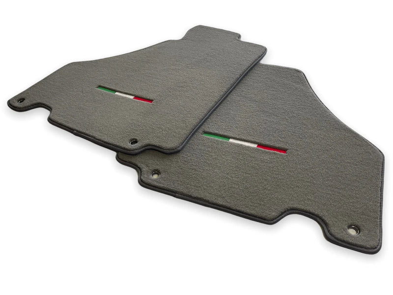 Ferrari 360 Modena Gray Carpets Set with Emblem Floor Mats (2000-2005)