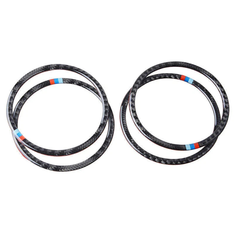 BMW F30 F31 F32 Carbon Fiber Interior Door Speaker Ring Trim (2012-2019)