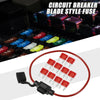 Car 10A Mini Blade Style Fuse Set with 16 AWG Holder