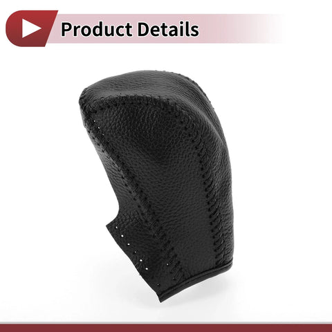 Chevrolet Cruze Pebbled Gear Shift Knob Cover Black Faux Leather