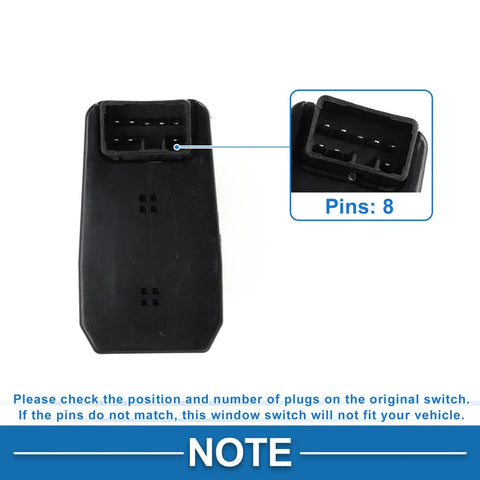 Chevrolet Epica Front Passenger Side Power Window Switch (2005 - 2006)