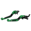 Suzuki DL1000, GSX1400 CNC Green Extendable Brake Clutch Levers (2002-2023)