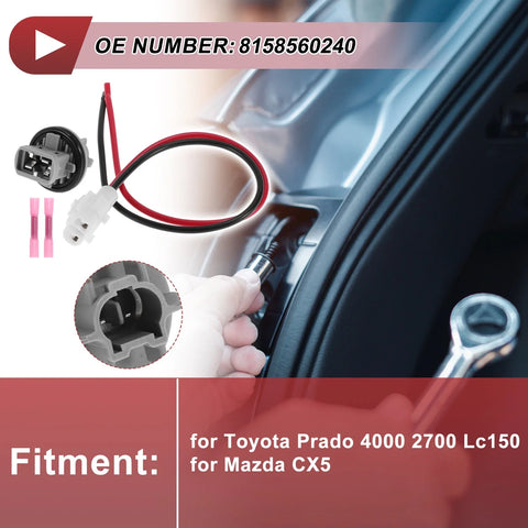 Toyota Prado Rear Fog Light Socket Wiring (2009-2023)