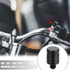 Motorcycle M8x1.25 2 x Right Mirror Hole Plugs Screws Aluminum Alloy Black