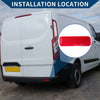 Ford Transit 2015-2022 Rear Right Bumper Reflector (2 x Red)