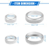 Ford Maverick (2022-2023) Silver Tone 4 x AC Climate Control Knob Rings