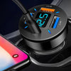 Car Charger Voltage Monitoring Aluminum Alloy PC Input 12-24V