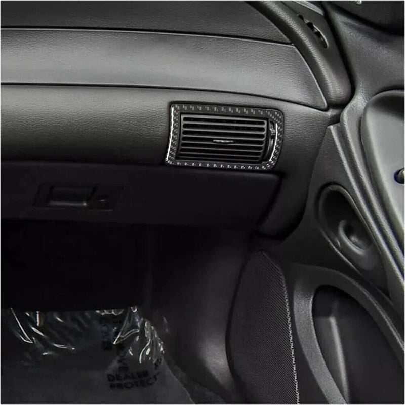 Ford Mustang Carbon Fiber Inner Side Air Vent Outlet Cover (1996-2003)