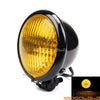 Harley Chopper Bobber 4.5" Amber Headlight H4 Custom Headlamp