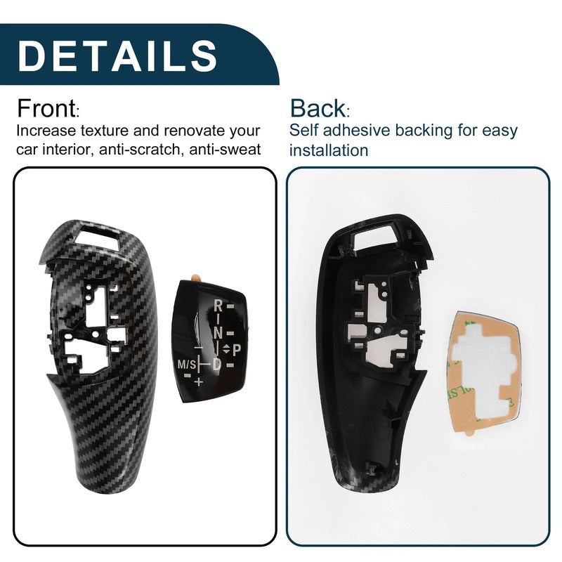 BMW 1 Series F20 F21 Black Gear Shift Knob Button Cover (2011-2019)