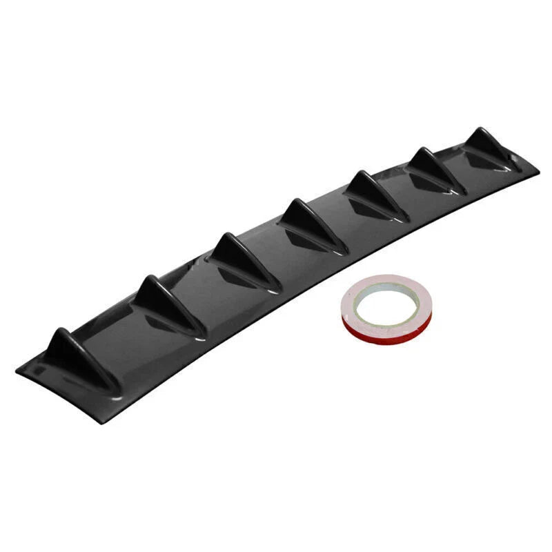 Car Black Universal Rear Bumper Shark Fin Wing Lip Diffuser 33"L